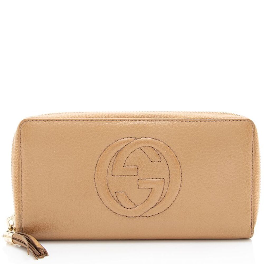 Gucci Leather Soho Zip Around Wallet